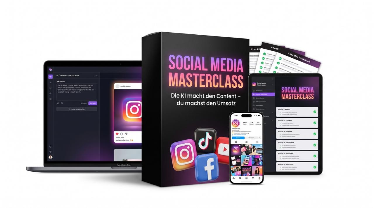 Social Media Masterclass Produktübersicht - Online-Marketing & Business Social Media Masterclass Produktübersicht - Online-Marketing & Business
