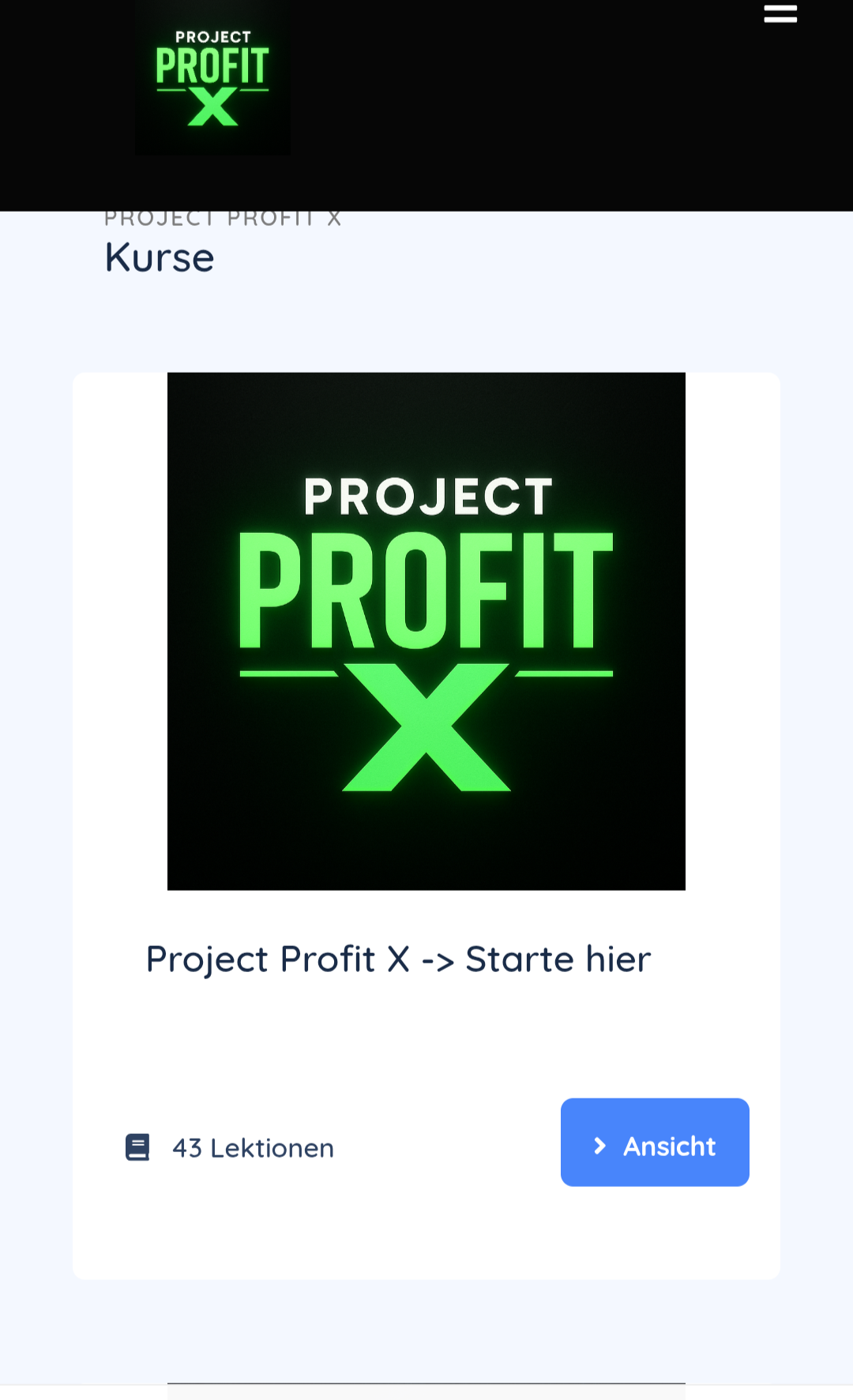 Eigener Screenshot 1 zu PROJECT PROFIT X